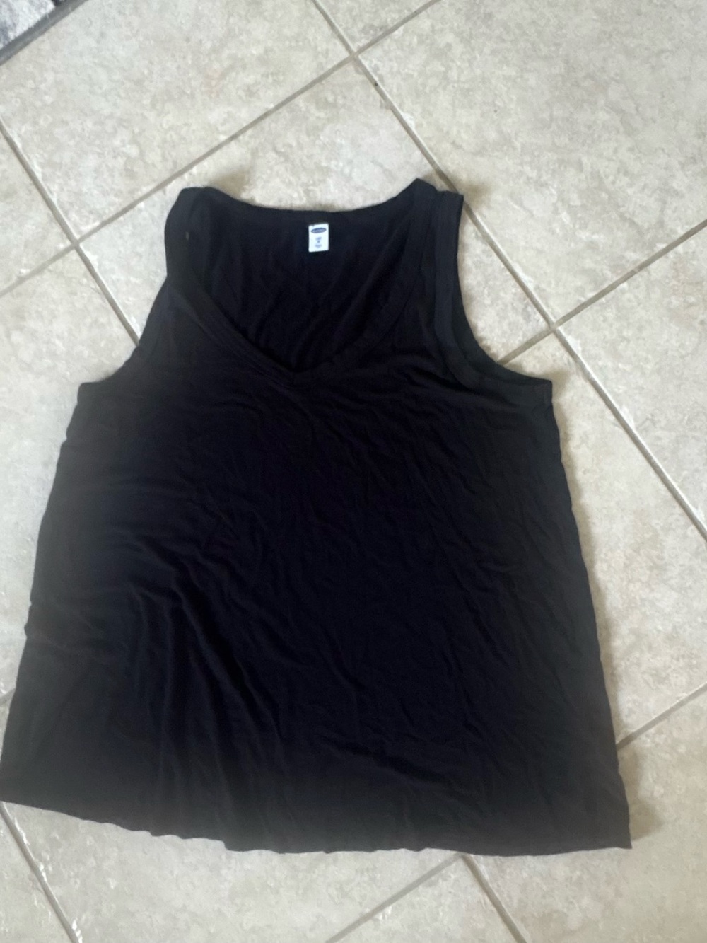 Old Navy Black V-Neck Tank Top